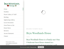 Tablet Screenshot of brynwoodlandshouse.co.uk